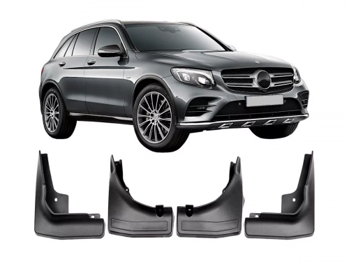 Брызговики Mercedes GLC X253 / C253 (15-22) без порогов - Premium 1