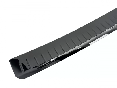 Накладка на задній бампер VW T5/T5+ (03-15) - Nitto (чорний хром) 2