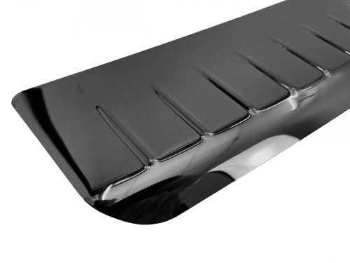 Накладка на задній бампер VW T5/T5+ (03-15) - Nitto (чорний хром) 3