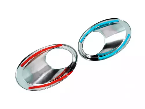 Хром накладки на противотуманки Nissan Qashqai I J10/+2 (10-13) рестайлинг 3
