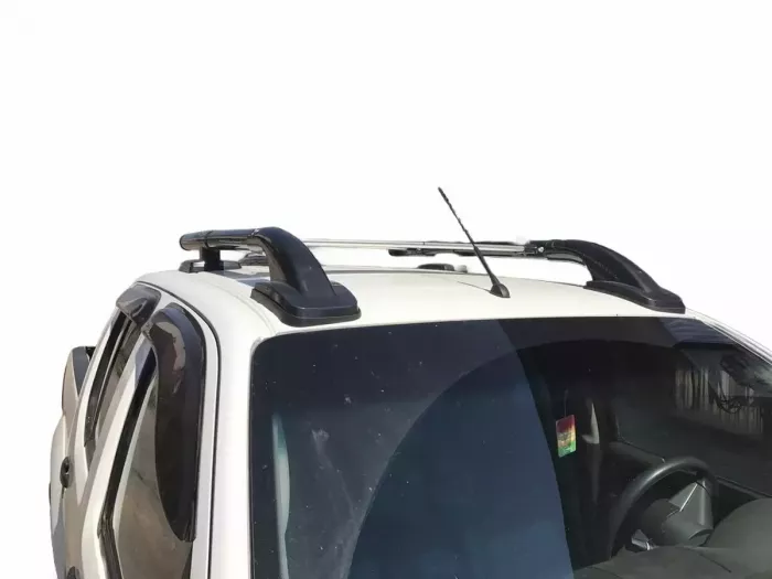 Рейлинги с поперечинами Nissan Navara III (D40; 05-14) - Shark (чёрные) 7