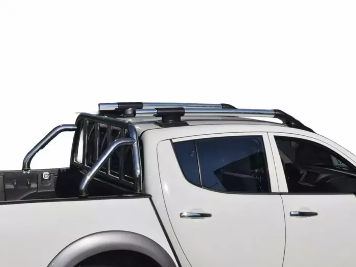 Рейлинги с поперечинами Mitsubishi L200 IV (06-15) - Shark (хром) 4