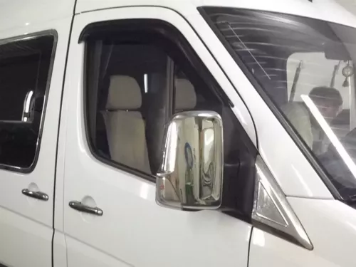 Хром накладки на зеркала Mercedes Sprinter W906 (06-18) - Carmos (нержавеющая сталь) 4