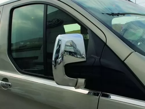 Хром накладки на дзеркала Ford Custom (13-23) - нержавіюча сталь 3