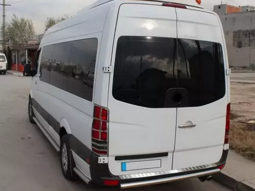 Хром накладки на задні ліхтарі Mercedes Sprinter W906 (06-18) - нержавіюча сталь 4