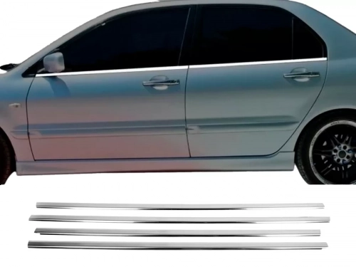 Хром нижні молдинги вікон Mitsubishi Lancer 9 (03-08) Sedan - Carmos 1