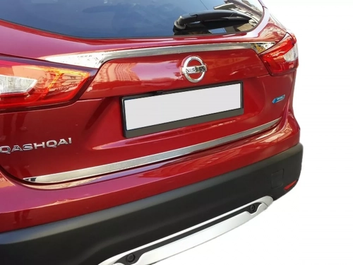 Хром накладка над номером Nissan Qashqai II (J11; 14-21) - Carmos 4