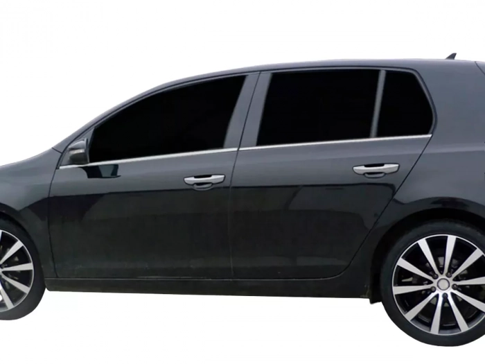 Хром нижние молдинги окон VW Golf VI (08-12) 5D Htb - Carmos 4