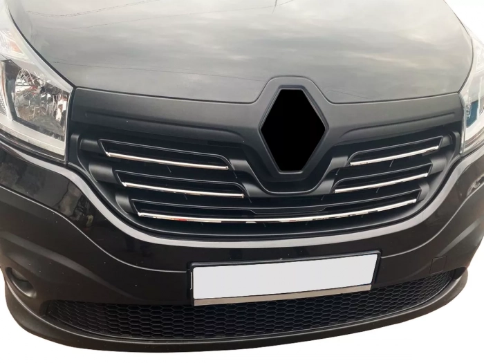 Хром накладки на решітку Renault Trafic III (14-19) - Carmos 4