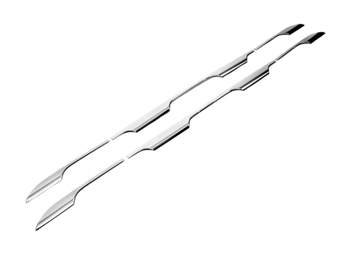 Хром на боковые пороги Dacia Duster II (HM; 18-24) - Carmos 2