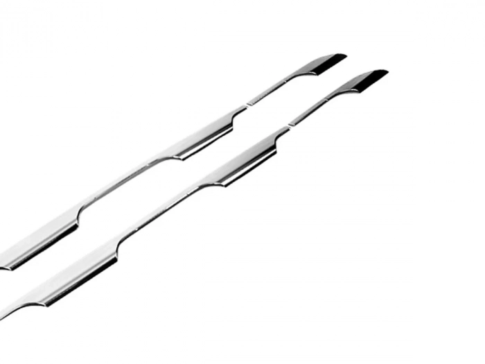 Хром на боковые пороги Dacia Duster II (HM; 18-24) - Carmos 3