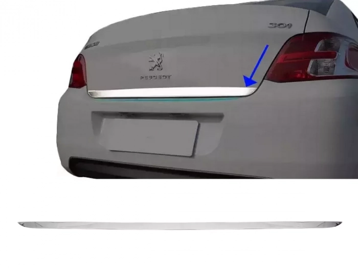 Хром на кромку багажника Peugeot 301 (12-) - Carmos 1