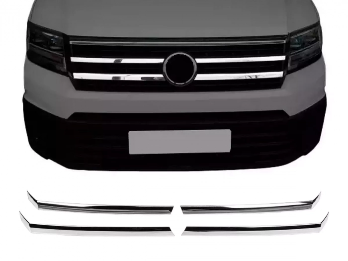 Хром накладки на решітку VW Crafter II (17-) - Carmos 1