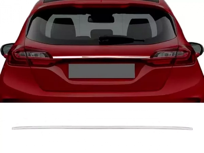 Хром накладка над номером Ford Fiesta Mk8 (17-21) 5D Htb - Carmos 1