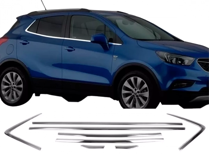 Хром нижні молдинги вікон Opel Mokka A (12-19) - Carmos 1