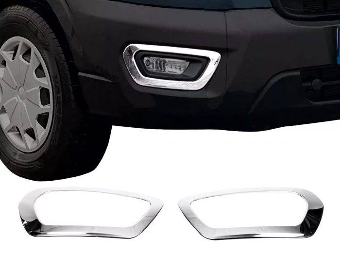 Хром накладки на протитуманки Ford Transit Mk9 (20-) - Carmos 1