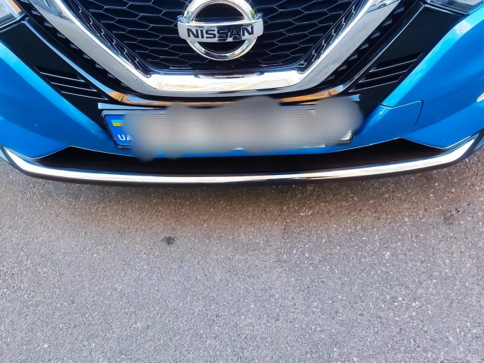 Хром на передній бампер Nissan Qashqai II (J11; 17-21) - Carmos 4