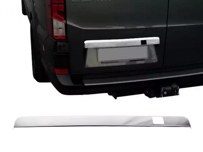 Хром накладка над номером VW Crafter II (17-) - Carmos (під камеру) 1