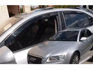 Ветровики Audi A8 D3 (02-10) Sedan - Heko (вставные) 4