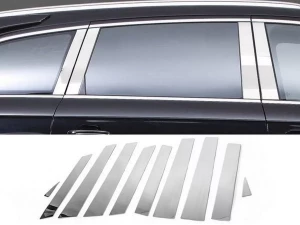 Хром молдинги дверных стоек Audi Q7 I (4L; 05-15)