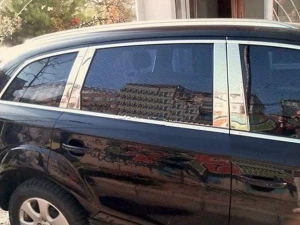 Хром молдинги дверных стоек Audi Q7 I (4L; 05-15) 4