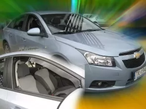 Дефлекторы окон Chevrolet Cruze J300 (09-16) Sedan - Heko (вставные ветровики) 4