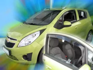 Дефлектори вікон Chevrolet Spark III (M300; 09-16) - Heko (вставні вітровики) 3