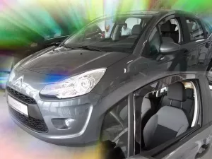 Дефлектори вікон Citroen C3 II (09-16) 5D - Heko (вставні вітровики) 3