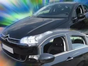 Дефлектори вікон Citroen C5 II (08-17) Sedan - Heko (вставні вітровики) 4
