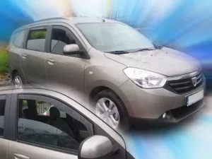Дефлекторы окон Dacia Lodgy (12-22) - Heko (вставные ветровики) 4
