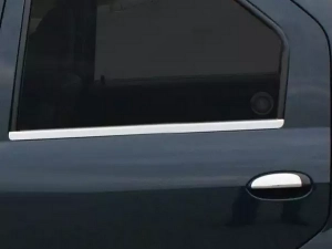 Хром нижні молдинги вікон Dacia Logan I (04-11) Sedan - Carmos 3