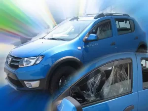 Дефлектори вікон Dacia Sandero II (B52; 13-20) - Heko (вставні вітровики) 3