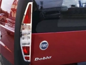 Хром накладки на задний фонари Fiat Doblo I (00-05) 4
