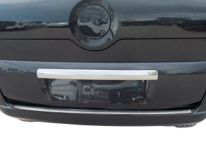 Накладка на задній бампер Citroen Nemo (08-) - без ребер (матова) 4