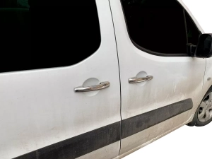 Хром накладки на ручки Fiat Scudo II (07-15) - Carmos (3 шт) 3