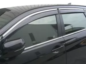 Дефлектори вікон Honda CR-V IV (12-16) - Hic (з хром молдингом)