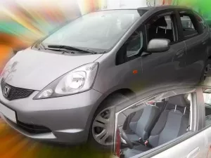 Дефлекторы окон Honda Jazz / Fit III (08-13) 5D - Heko (вставные) 3