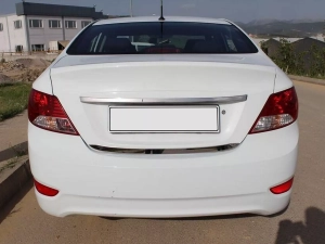 Хром на кромку багажника Hyundai Accent Solaris (10-17) Sedan - Omsa Line 4