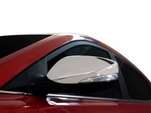 Хром накладки на зеркала Hyundai Elantra V (MD; 10-16) - с поворотами 4