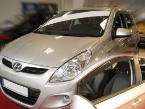 Дефлекторы окон Hyundai i20 (08-14) 5D - Heko (вставные) 3