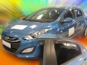 Дефлектори вікон Hyundai i30 (GD; 12-17) Htb - Heko (вставні) 4