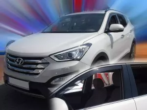 Дефлекторы окон Hyundai Santa Fe III (DM; 12-18) - Heko (вставные) 3