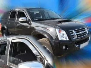 Дефлектори вікон Isuzu D-Max (06-12) 4D - Heko (вставні) 3