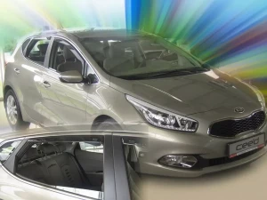 Дефлекторы окон Kia Ceed II (JD; 12-18) 5D HB - Heko (вставные ветровики) 4