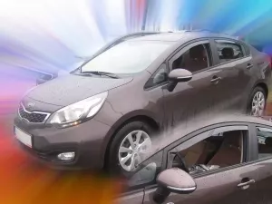 Дефлектори вікон KIA Rio III (11-17) Sedan - Heko (вставні) 3