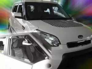Дефлекторы окон KIA Soul I (AM; 08-13) - Heko (вставные) 3