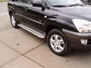 Подножки боковые Kia Sportage II (JE; 04-10) - Premium 4
