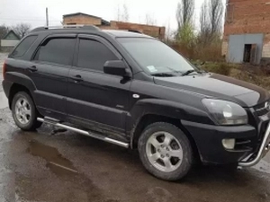 Пороги бічні Kia Sportage II (JE; 04-10) - труби 4