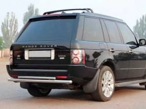 Защита задняя Range Rover III Vogue (L322; 02-12) - труба двойная 4