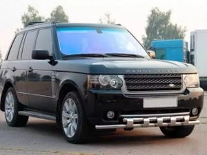 Захист передній Range Rover III Vogue (L322; 02-12) - труба із зубцями 2